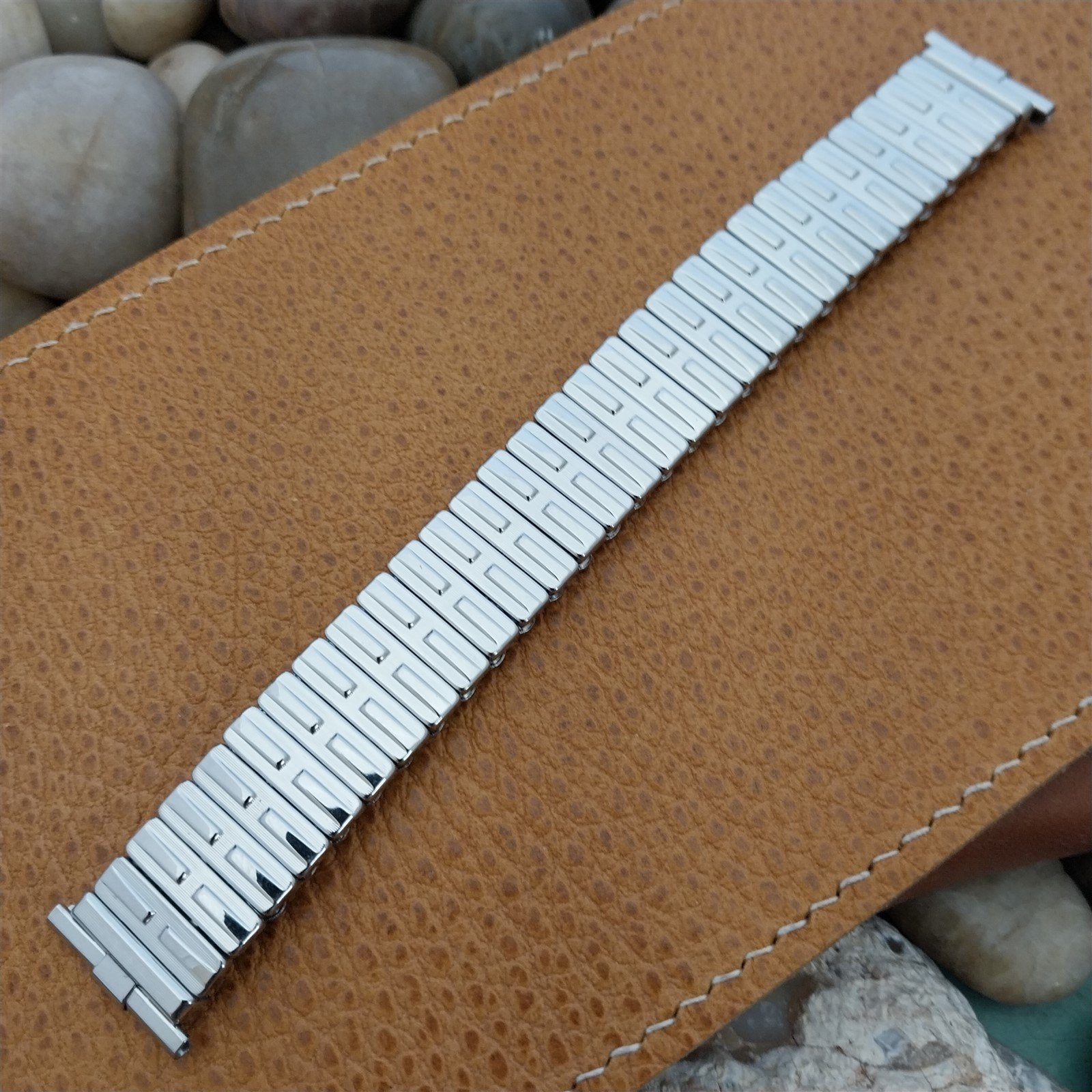 Vintage 1960s 19mm 18mm Stainless Steel JB Champion Classic mcm nos Watch Band