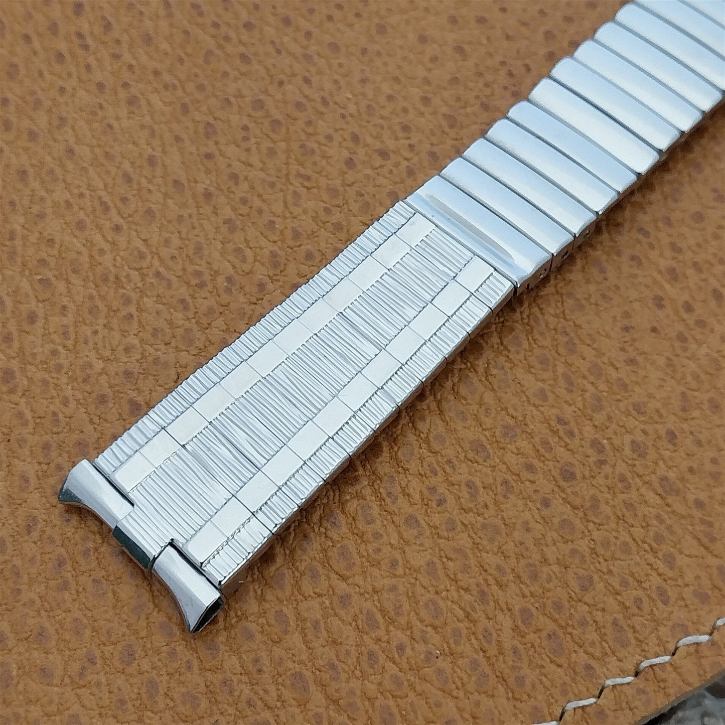 1960s Stainless Steel JB Champion USA 19mm Vintage Watch Band Mid Century nos