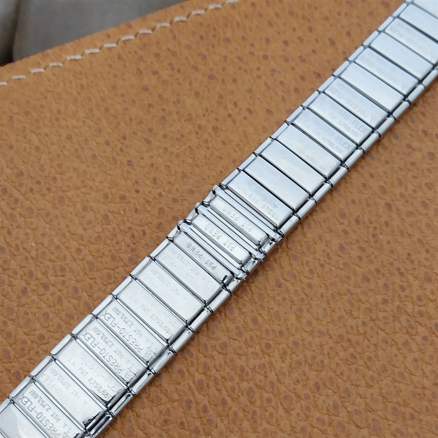 1960s 19mm 3/4" JB Champion USA Slim Stainless Steel NOS Vintage Watch Band