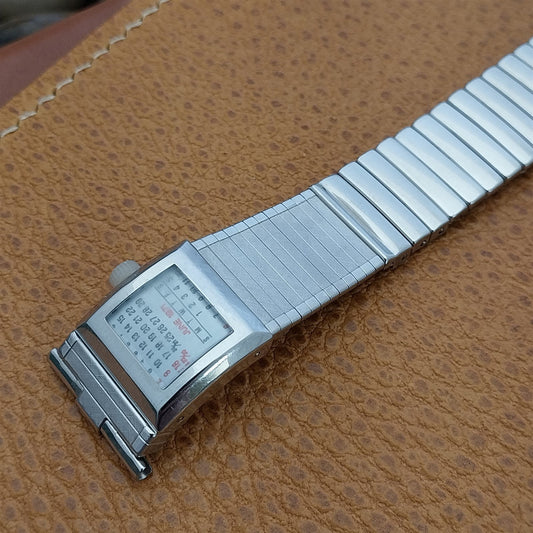 19mm Stainless Steel Perpetual Calendar JB Champion 1960s nos Vintage Watch Band