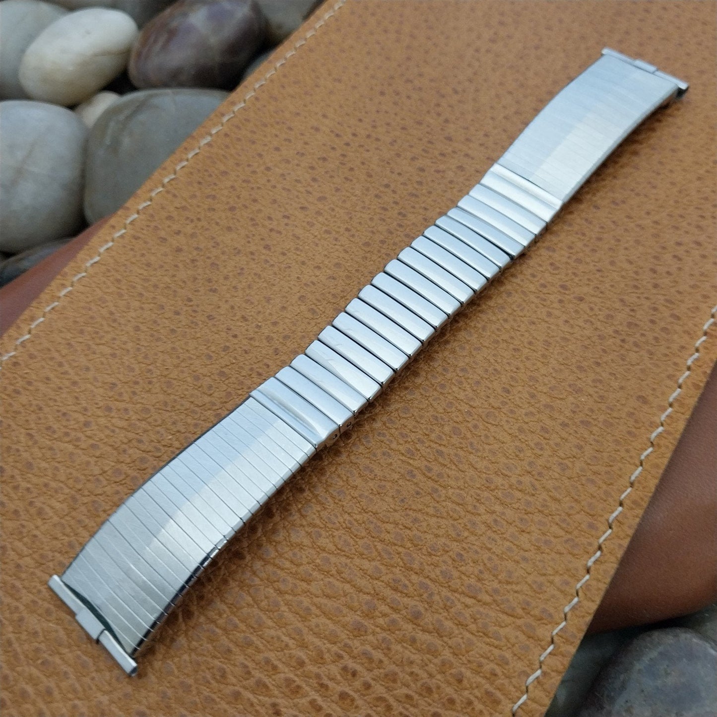 19mm 18mm 17.2mm Stainless Steel JB Champion Unused nos 1960s Vintage Watch Band