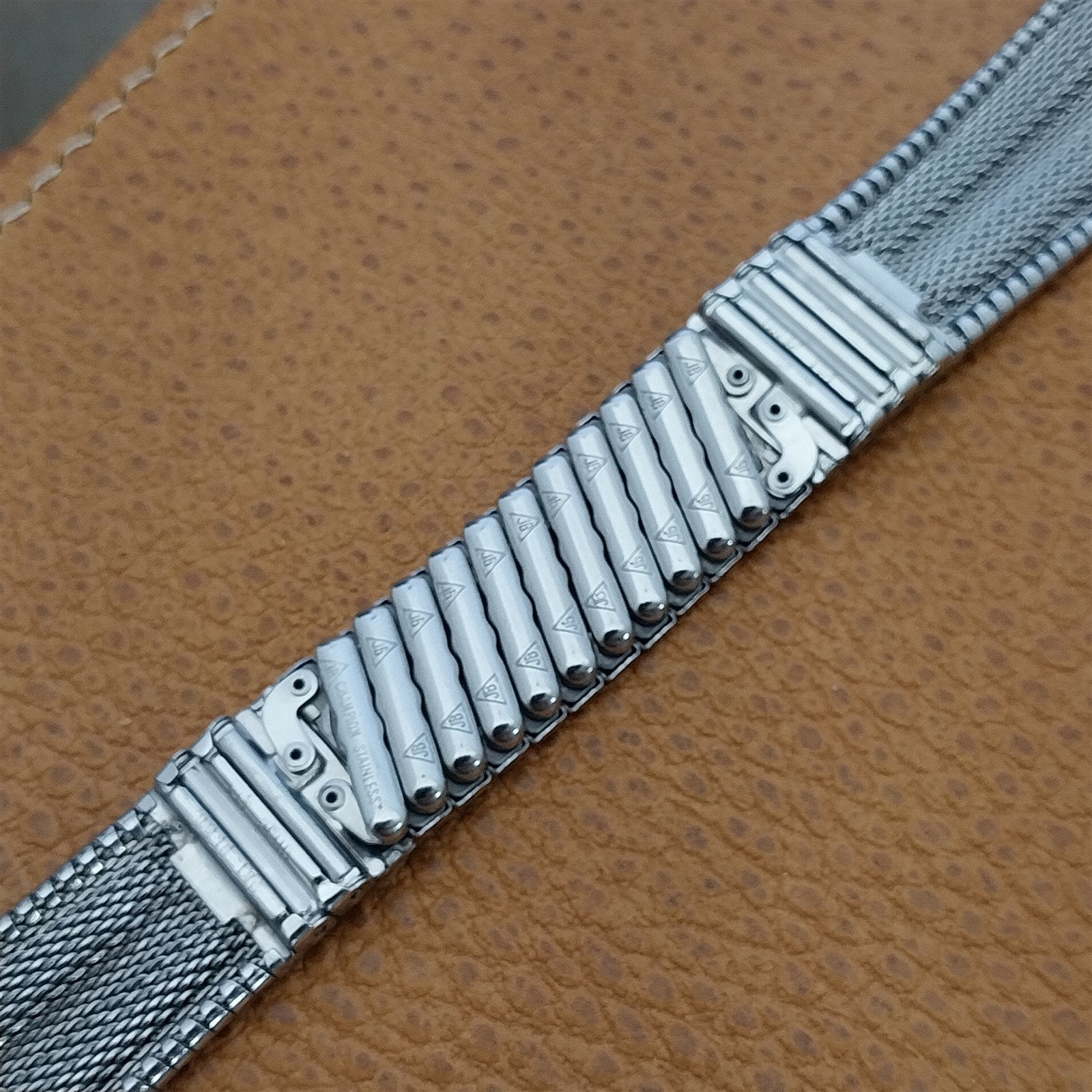 19mm 18mm 17.2mm Stainless Steel JB Champion Unused nos 1960s Vintage Watch Band