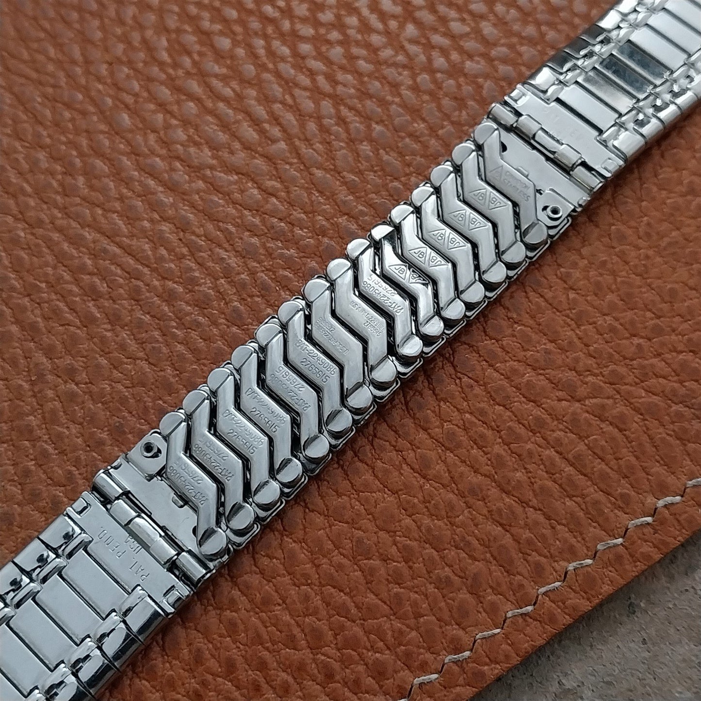 1960s Vintage Watch Band Stainless Steel JB Champion USA 19mm 18mm 17mm Unused