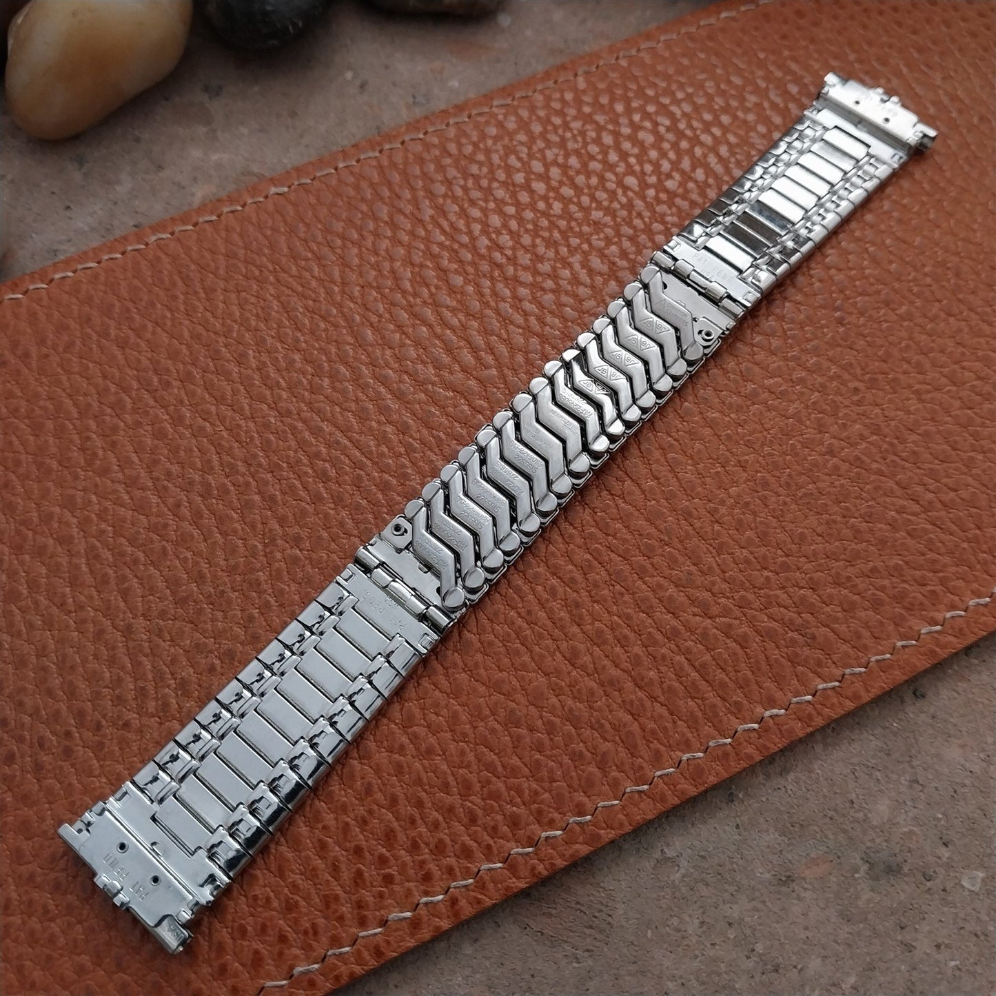 1960s Vintage Watch Band Stainless Steel JB Champion USA 19mm 18mm 17mm Unused