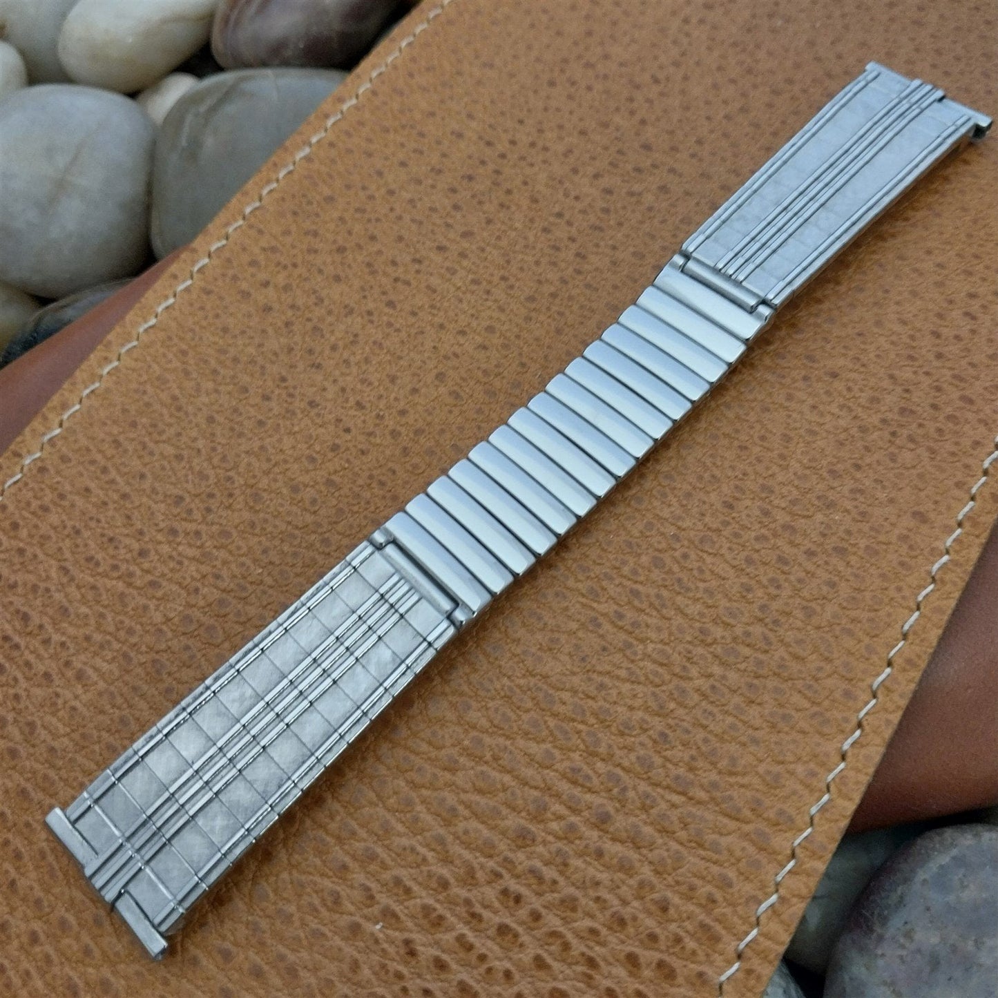 1960s Stainless Steel Vintage Watch Band JB Champion 19mm 18mm Mid Century nos