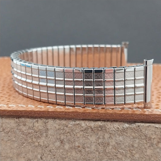 17mm 18mm 19mm JB Champion Long Stainless Steel Stretch Classic 1970s Watch Band