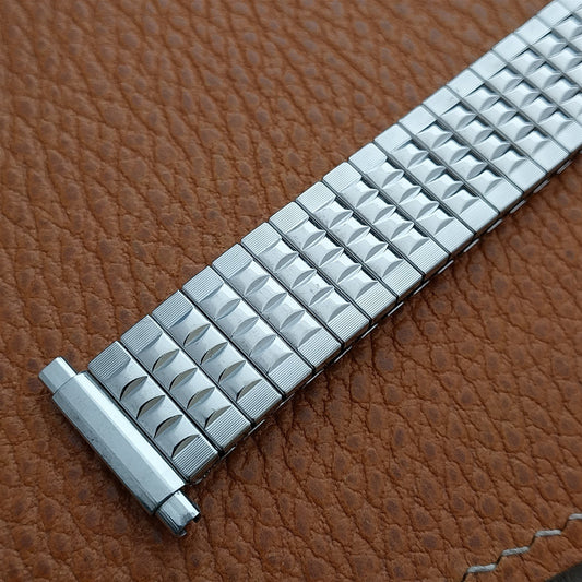 JB Champion Long Stainless Steel Stretch 1970s Vintage Watch Band 16mm 18mm 19mm