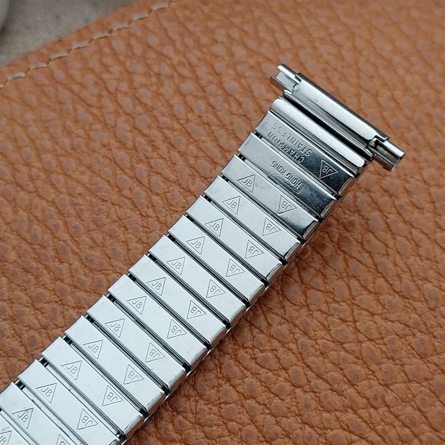 JB Champion Long Stainless Steel Stretch 1970s Vintage Watch Band 16mm 18mm 19mm
