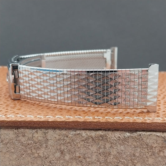 20mm 19mm 18mm Accutron Stainless Steel Duchess Unused 1960s Vintage Watch Band