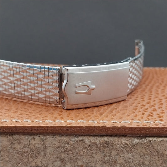 20mm 19mm 18mm Accutron Stainless Steel Duchess Unused 1960s Vintage Watch Band