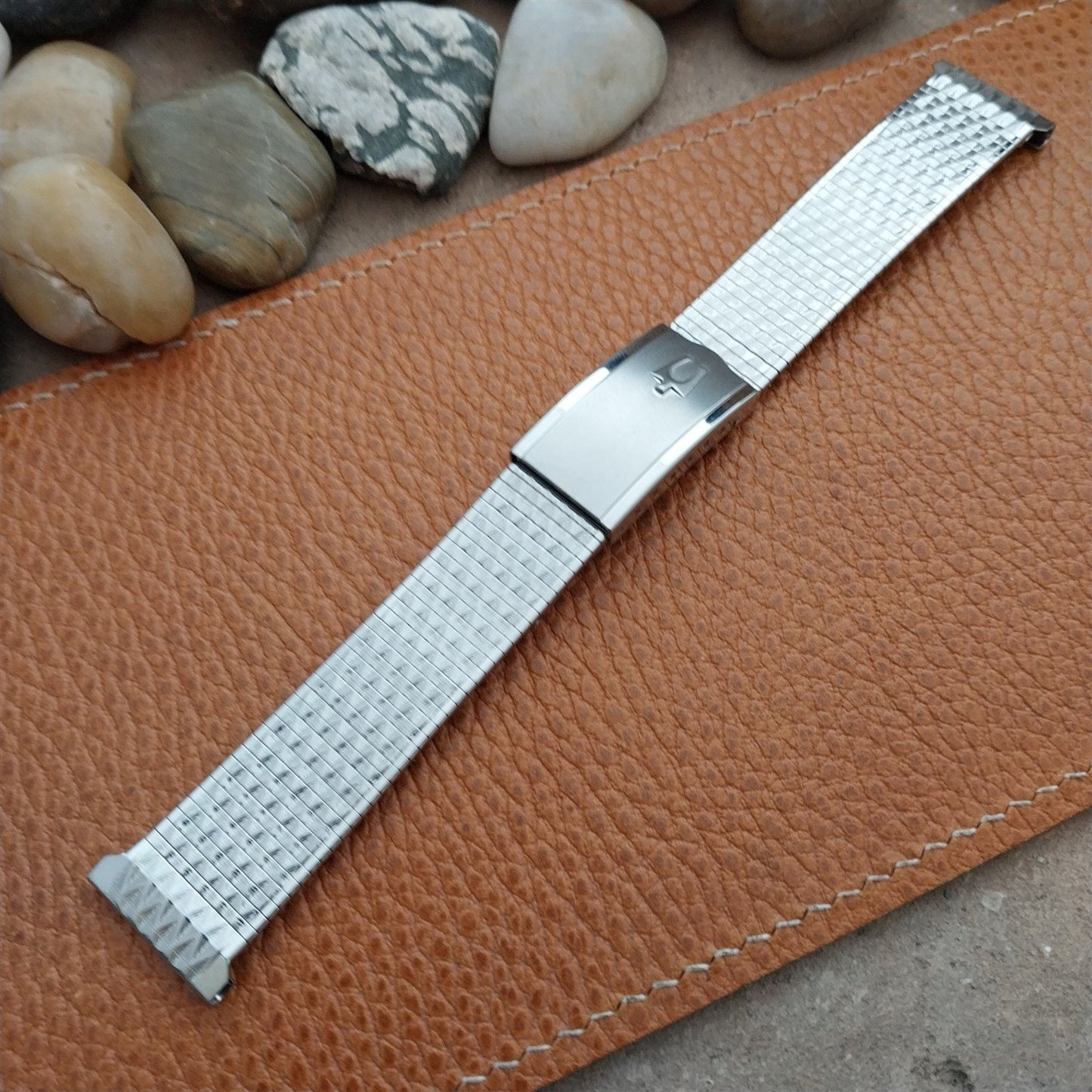 20mm 19mm 18mm Accutron Stainless Steel Duchess Unused 1960s Vintage Watch Band