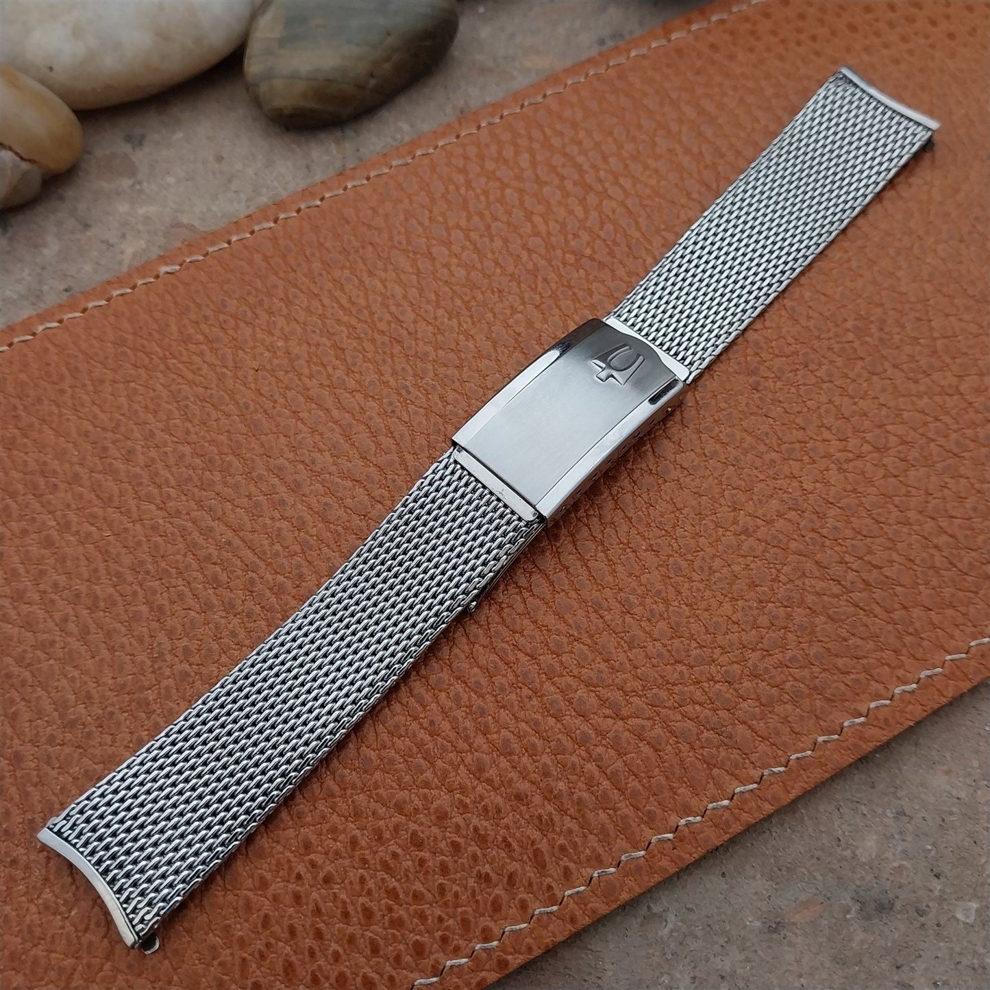 1960s Vintage Accutron Stainless Steel Mesh 17.2mm Unused Classic Watch Band