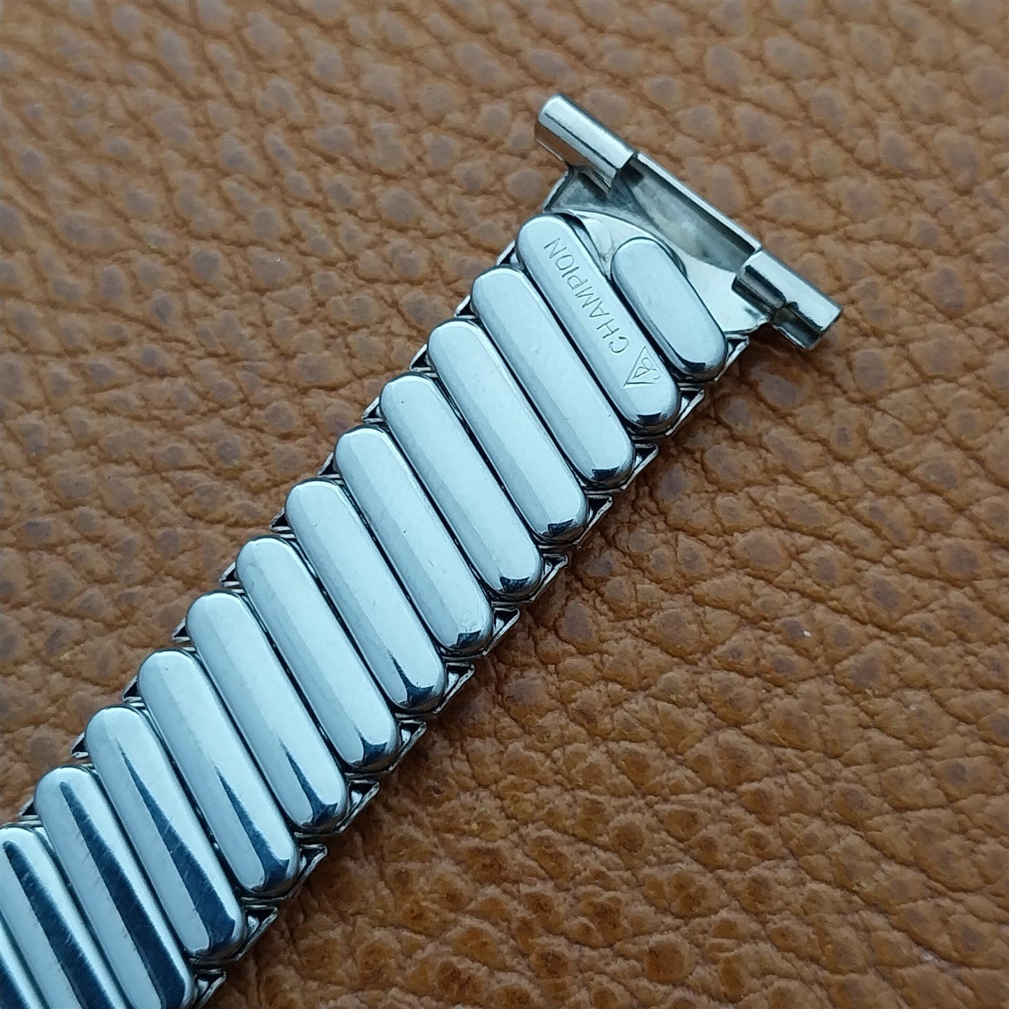 Long 12k White Gold-Filled Classic JB Champion Classic 1940s Vintage Watch Band