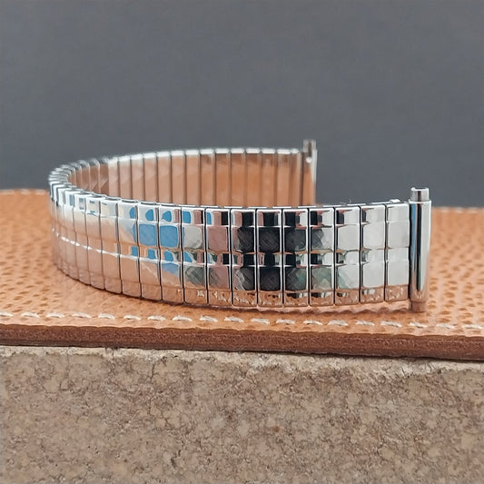 JB Champion Long Stainless Steel Expansion 1970s old-stock Watch Band 16mm-19mm