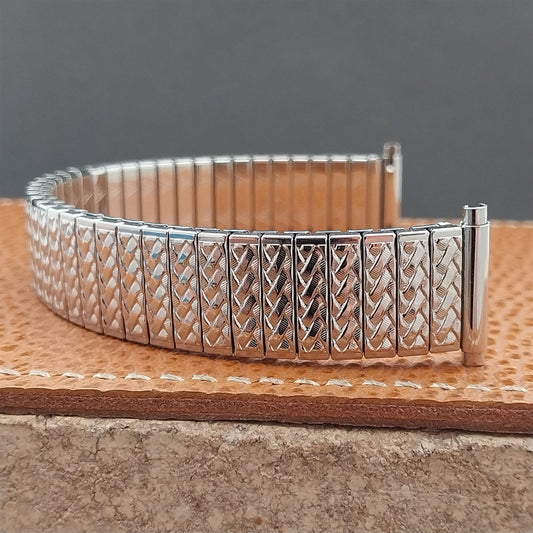 JB Champion Long Stainless Steel Expansion 1970s old-stock Watch Band 16mm-19mm