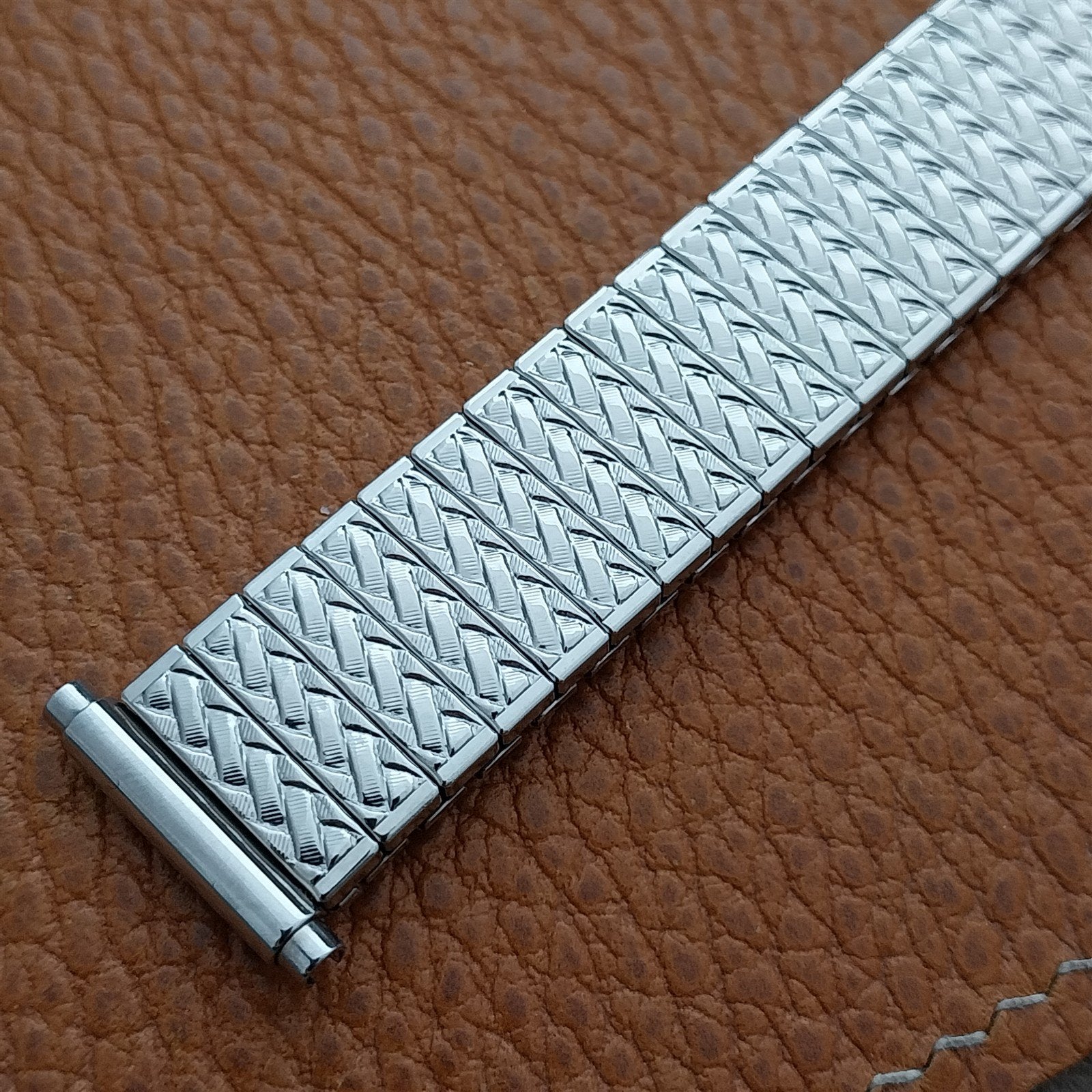 JB Champion Long Stainless Steel Expansion 1970s old-stock Watch Band 16mm-19mm