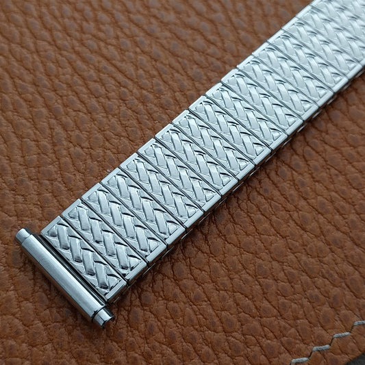JB Champion Long Stainless Steel Expansion 1970s old-stock Watch Band 16mm-19mm
