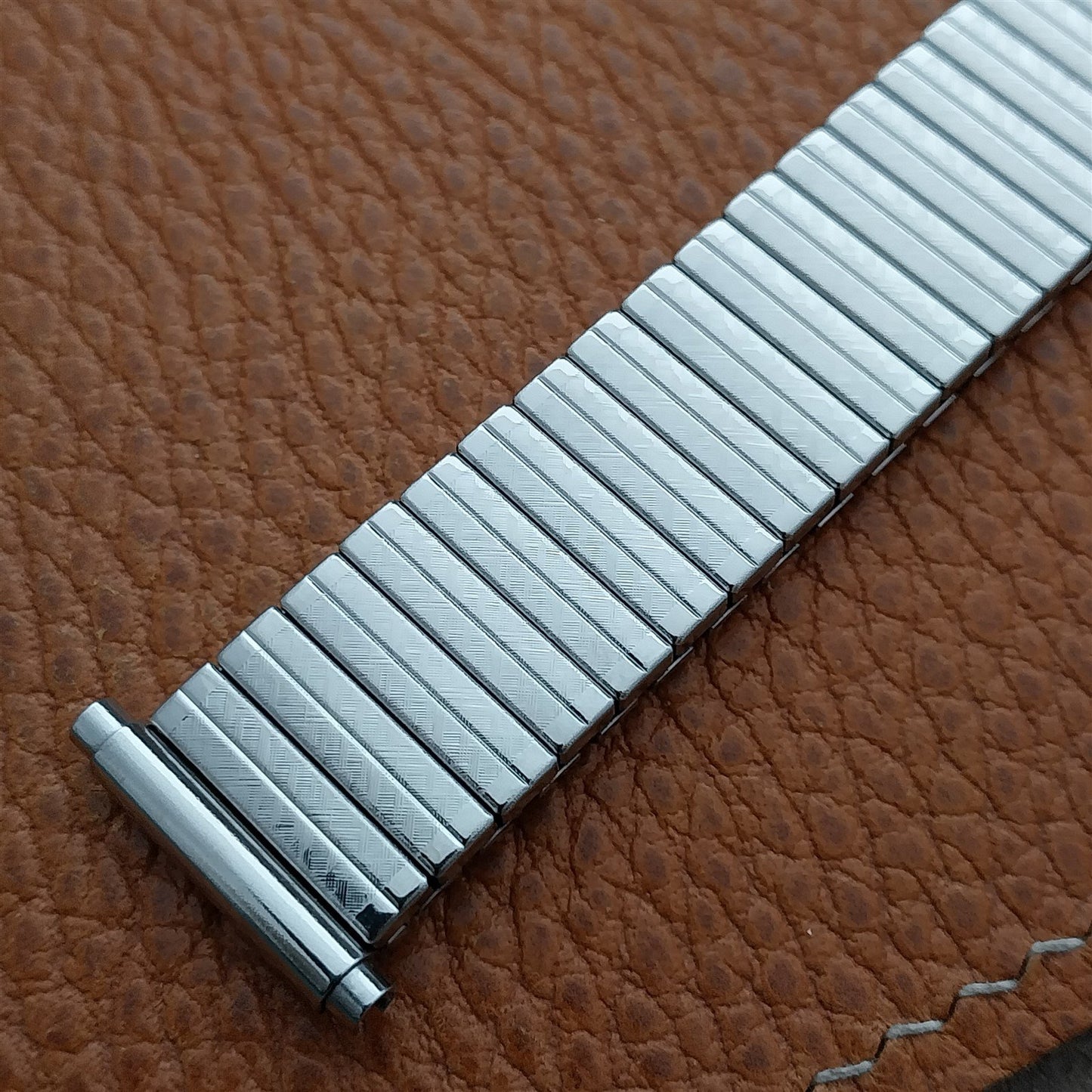 JB Champion Long Stainless Steel Stretch 1970s Vintage Watch Band 16mm 18mm 19mm