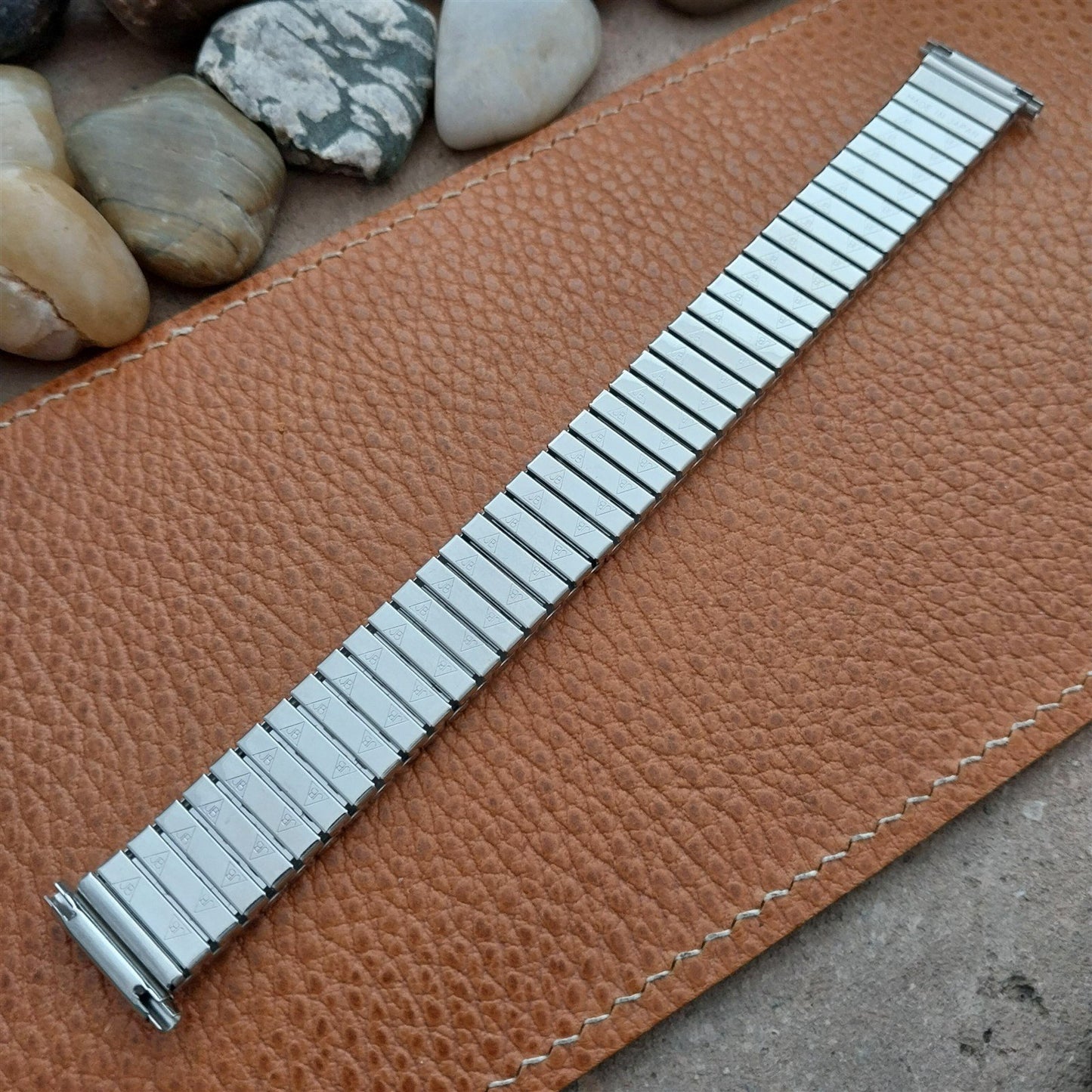 JB Champion Long Stainless Steel Stretch 1970s Vintage Watch Band 16mm 18mm 19mm