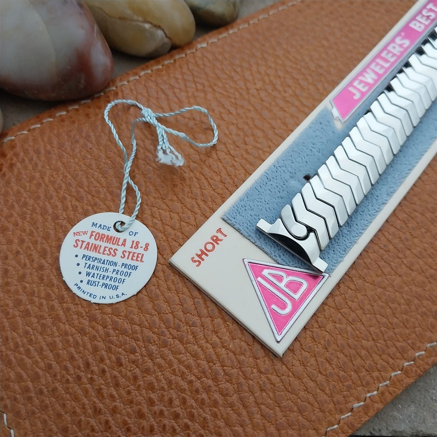 40s Vintage Stainless Steel JB Champion Short Classic Stretch Unused Watch Band