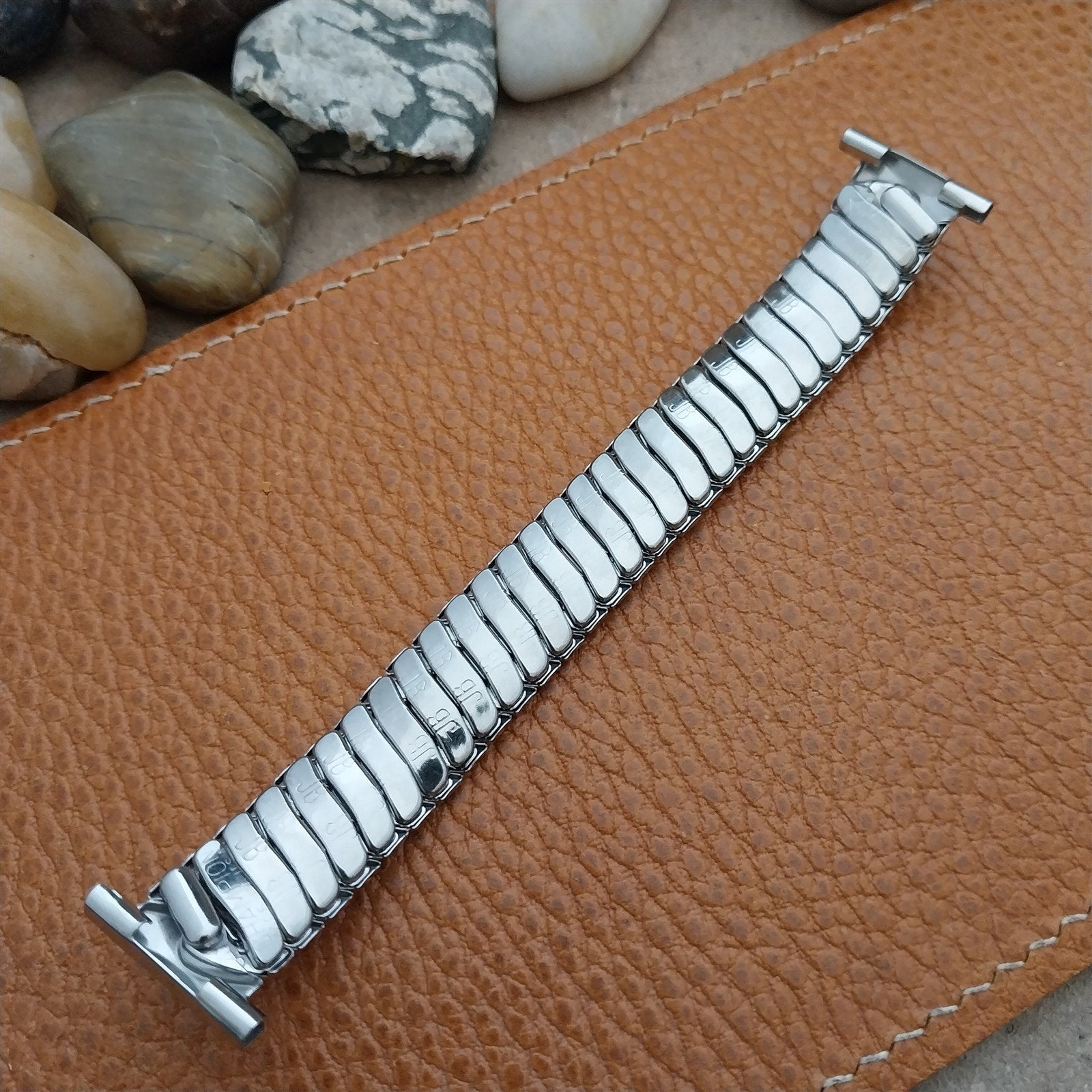 40s Vintage Stainless Steel JB Champion Short Classic Stretch Unused Watch Band