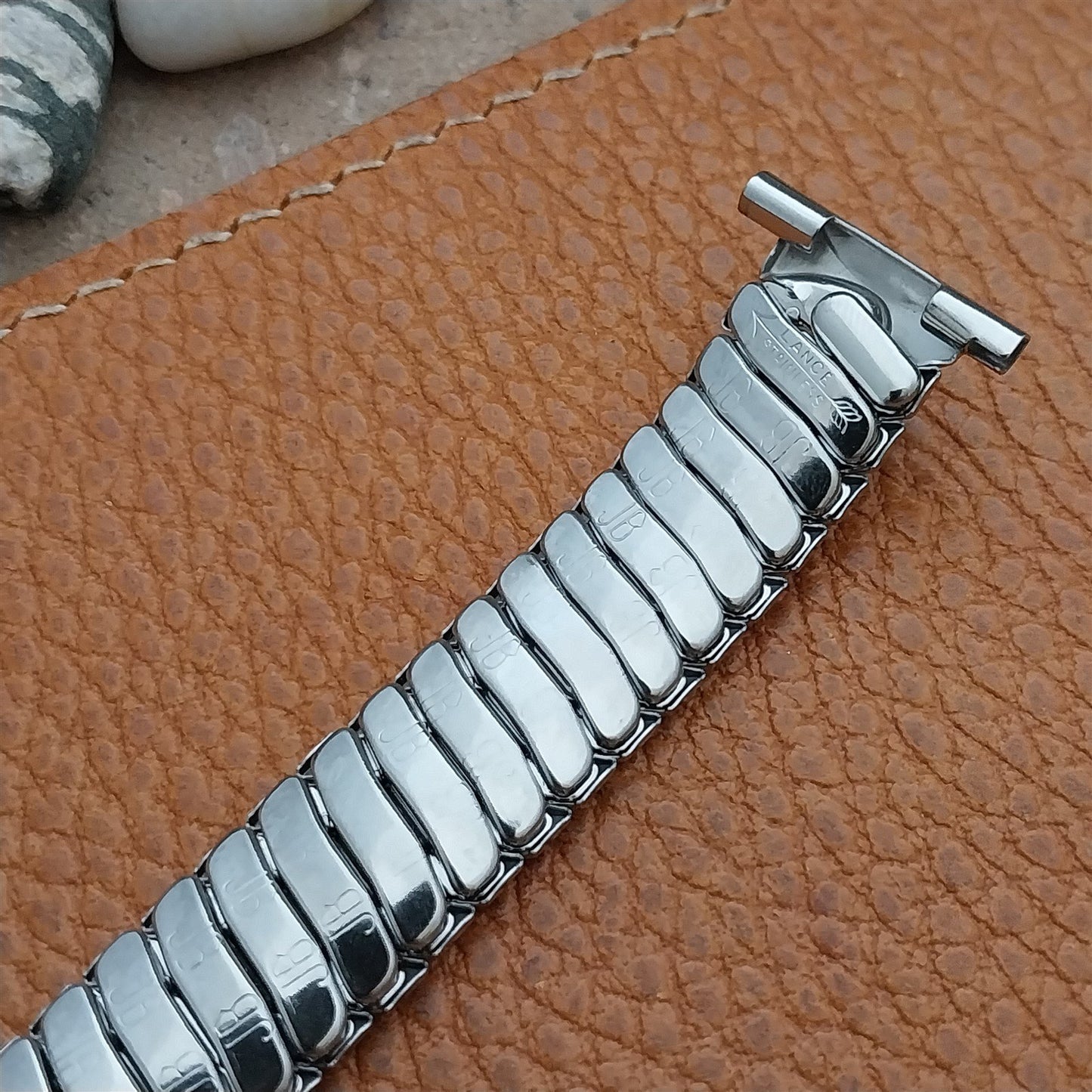 40s Vintage Stainless Steel JB Champion Short Classic Stretch Unused Watch Band