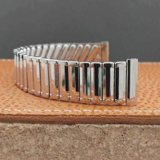 JB Champion Stainless Steel Short Wide Unused 1950s Classic Stretch Watch Band