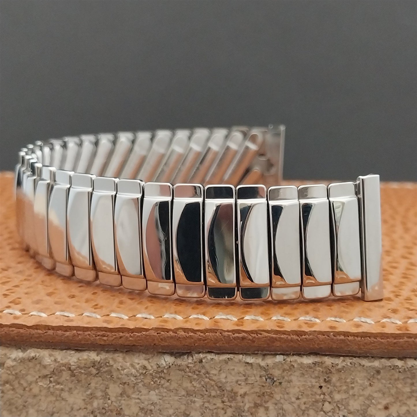 19mm 18mm JB Champion Wide Stainless Classic Stretch 1950s Vintage Watch Band