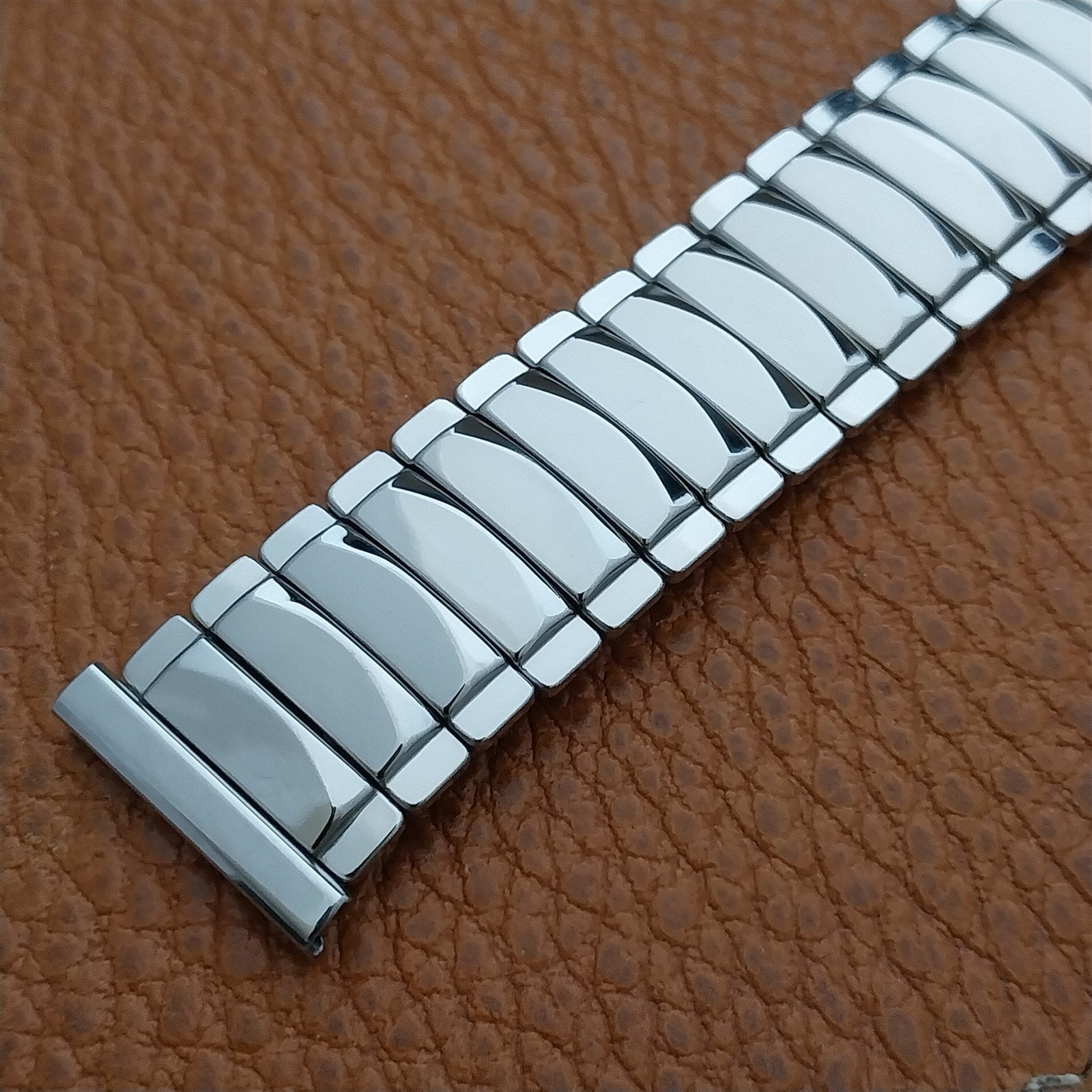 19mm 18mm JB Champion Wide Stainless Classic Stretch 1950s Vintage Watch Band