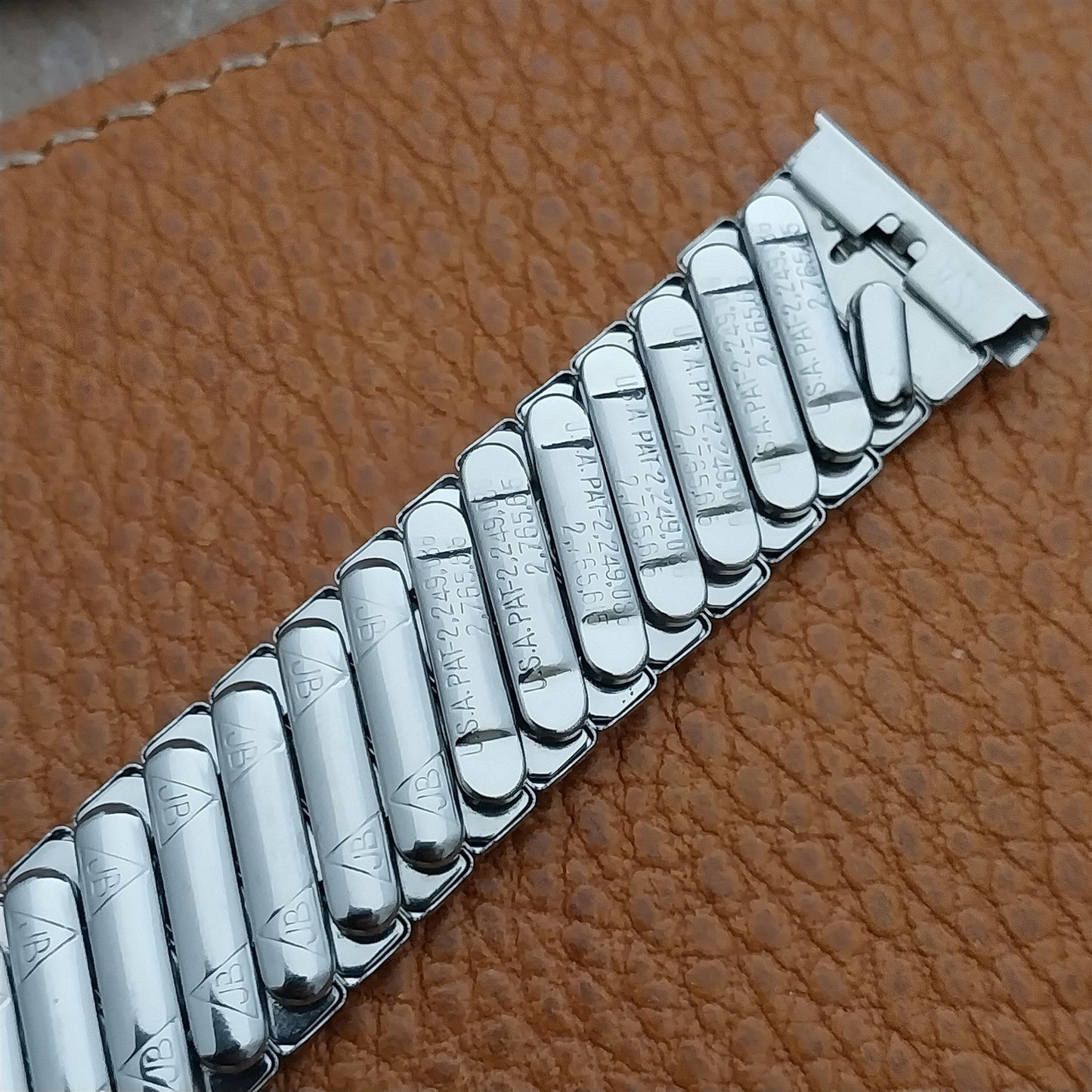 19mm 18mm JB Champion Wide Stainless Classic Stretch 1950s Vintage Watch Band