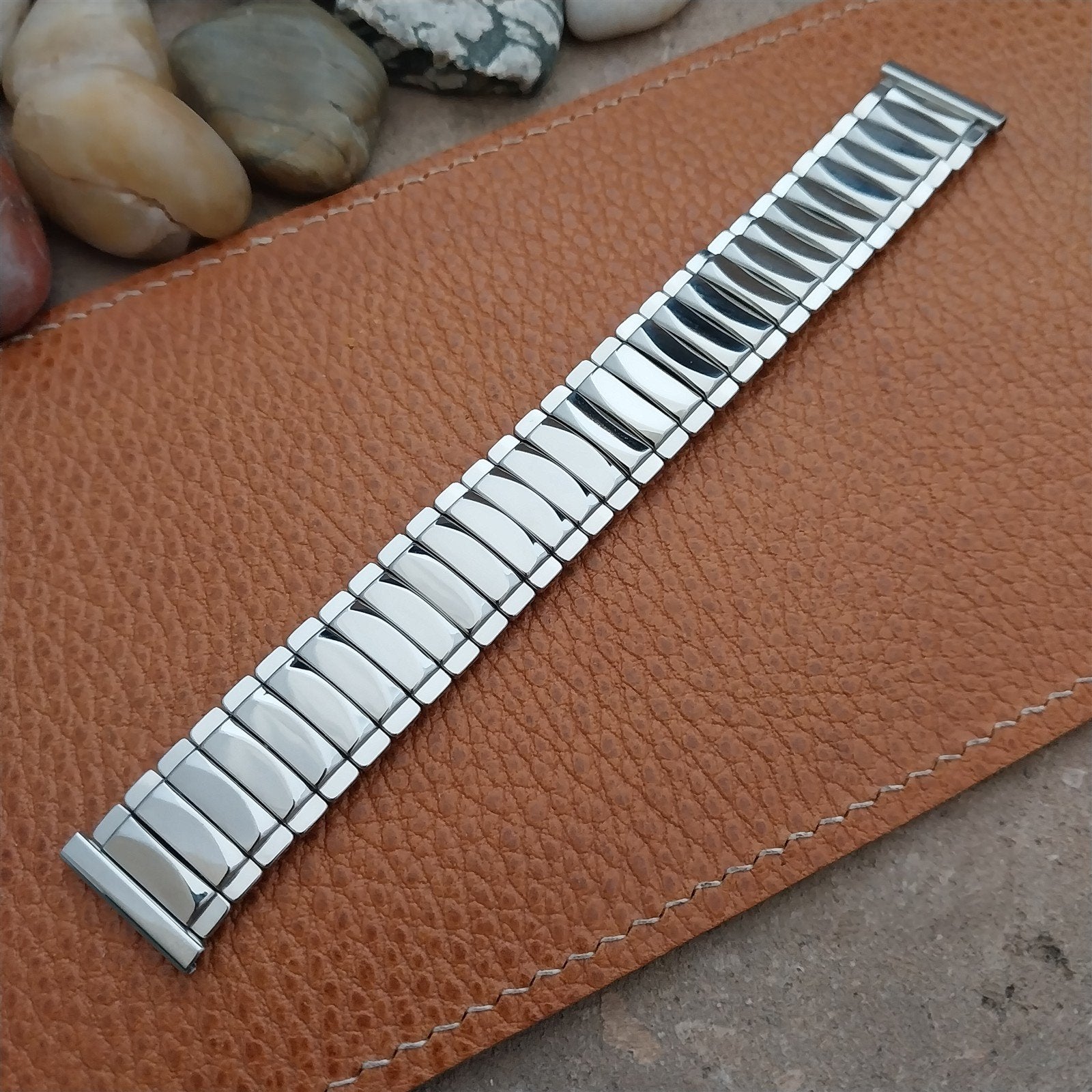 19mm 18mm JB Champion Wide Stainless Classic Stretch 1950s Vintage Watch Band