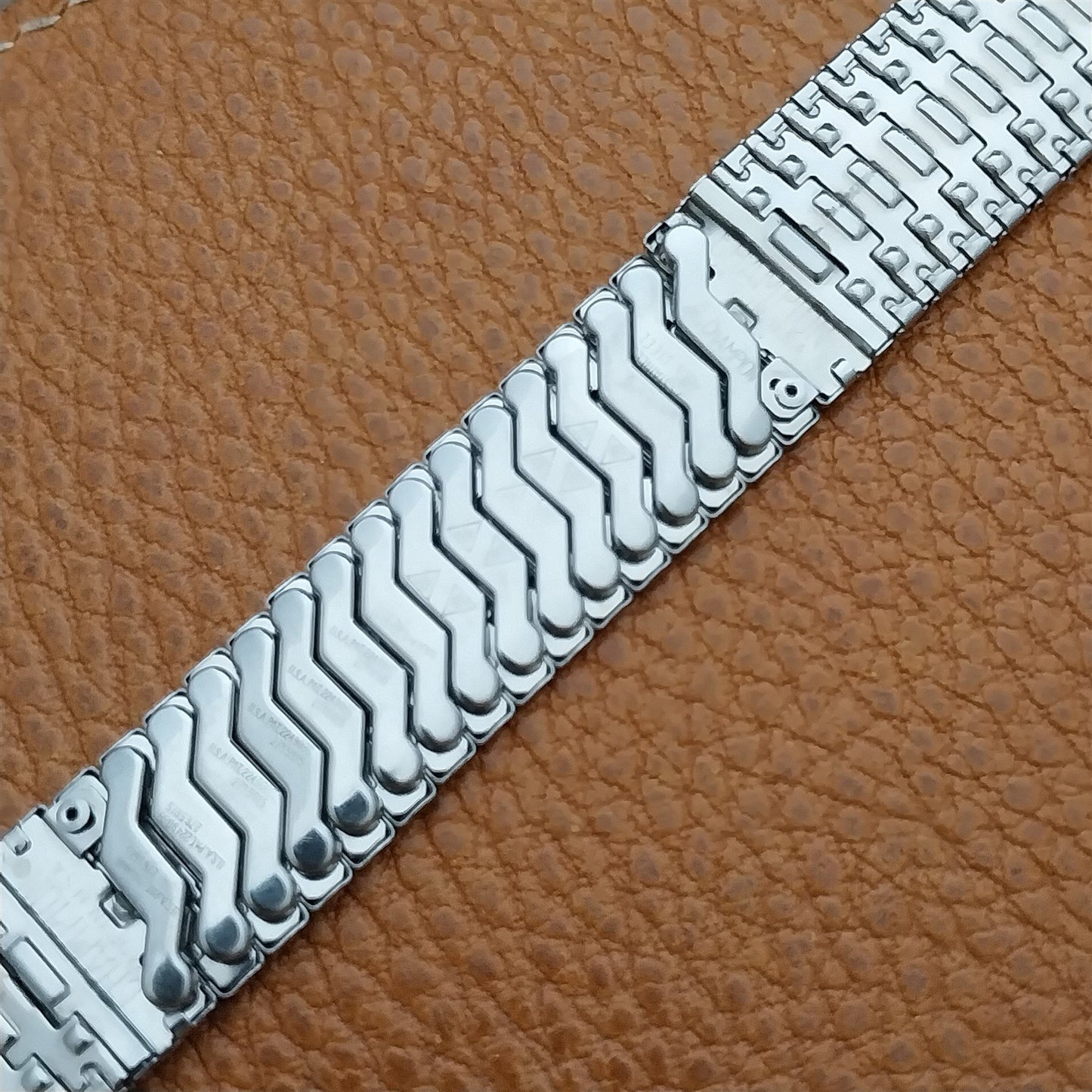 17.2mm JB Champion Stainless Classic Stretch Unused NOS 1950s Vintage Watch Band