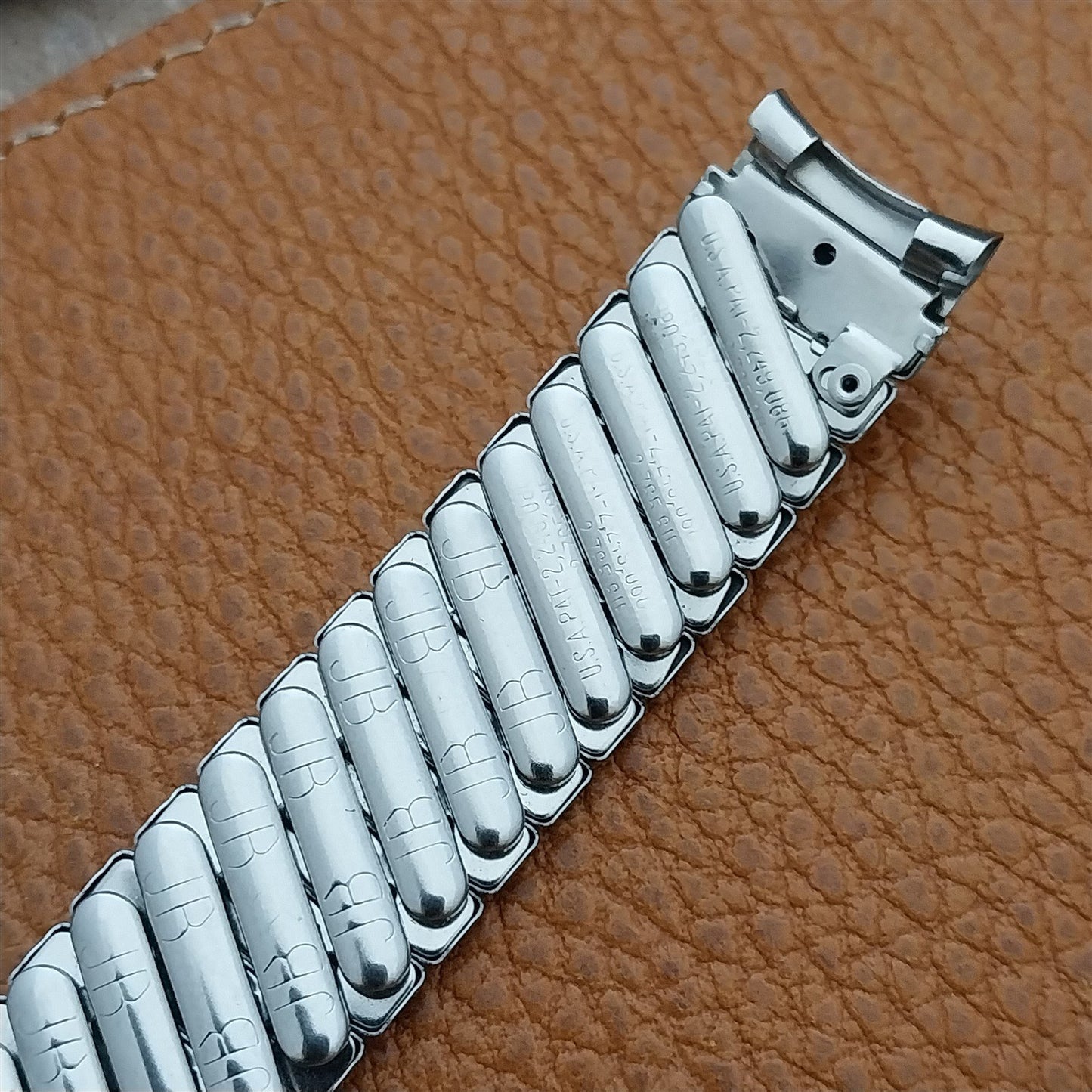 5/8" JB Champion USA Stainless Steel Expansion 1950s old-stock Watch Band