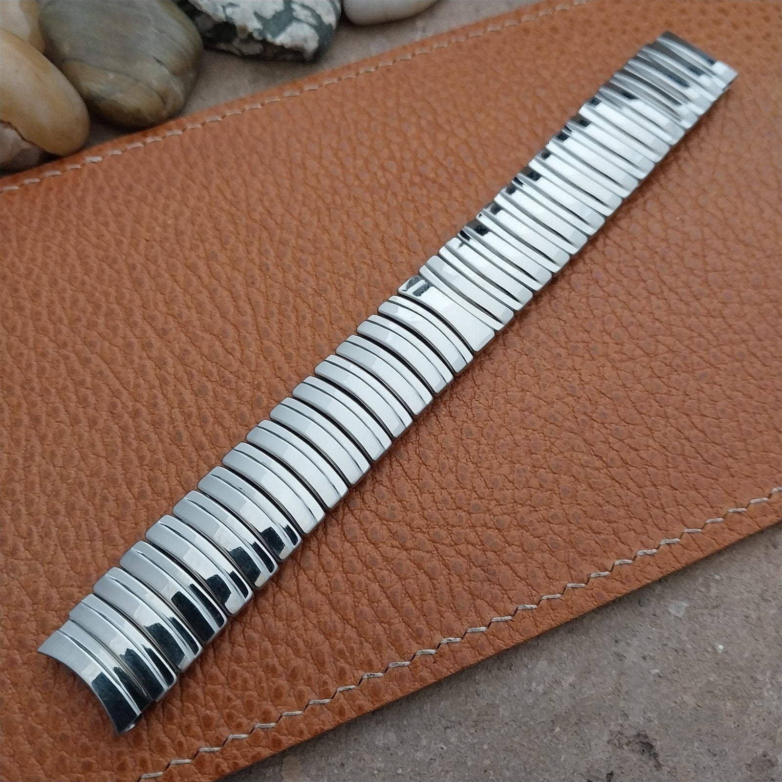 5/8" JB Champion USA Stainless Steel Expansion 1950s old-stock Watch Band