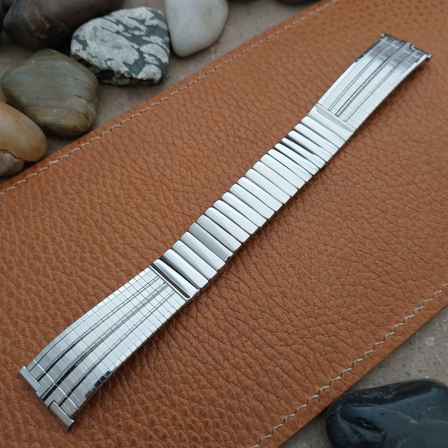 19mm 18mm 17mm JB Champion Stainless Classic Stretch 1960s Vintage Watch Band