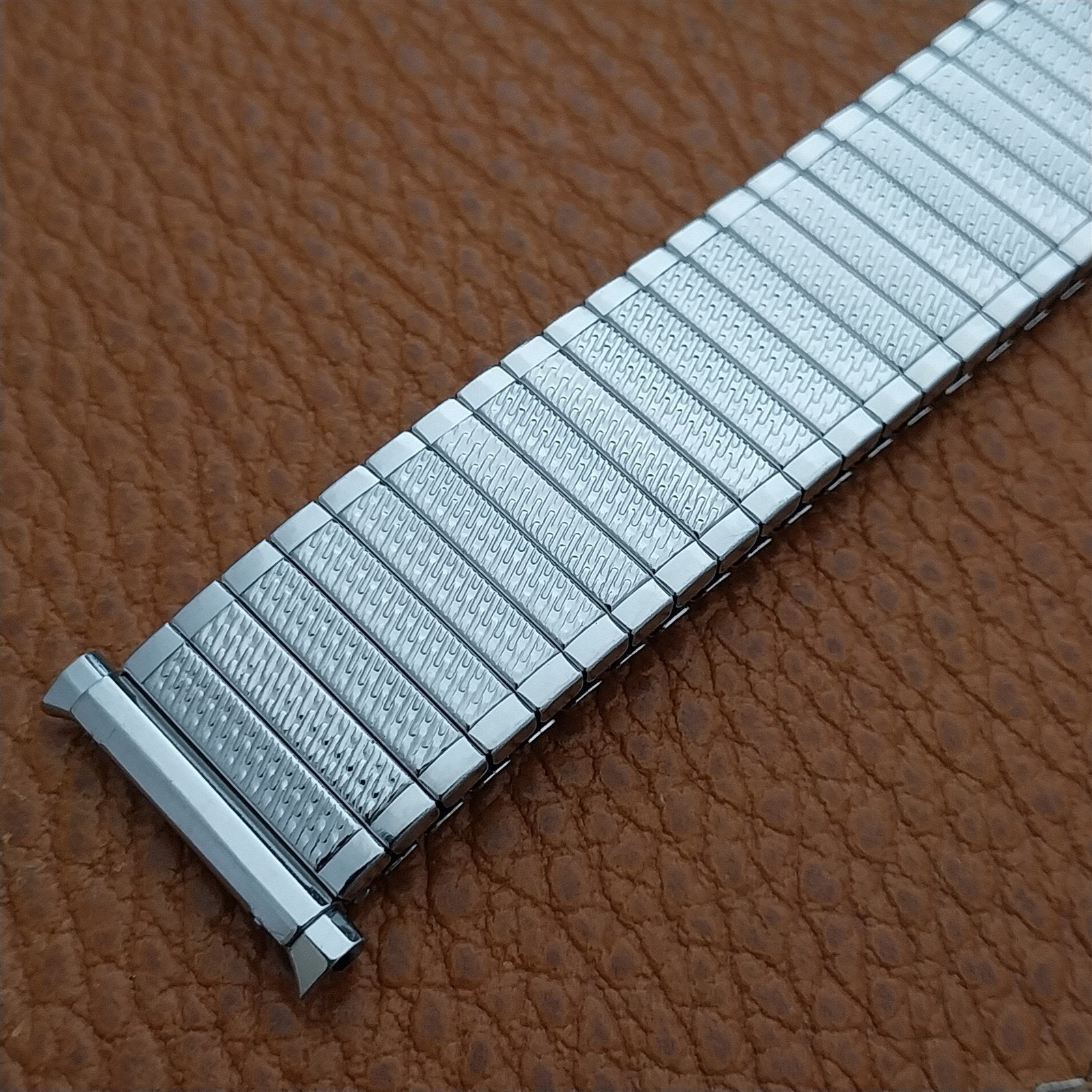 18mm 19mm 20mm JB Champion Stainless Steel Stretch NOS 1970s Vintage Watch Band