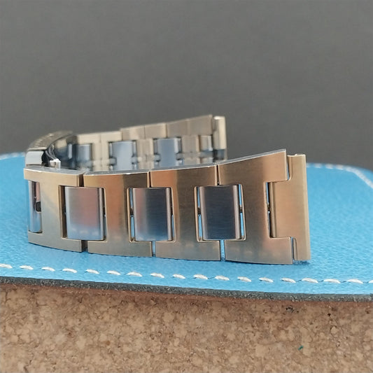 Vintage 20mm JB Champion Gold & Stainless Steel H-Link Unused Short Watch Band