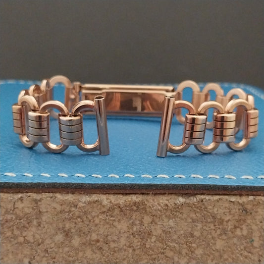Vintage 5/8" 12k Rose Gold-Filled Classic Gemex Unused Classic 1940s Watch Band