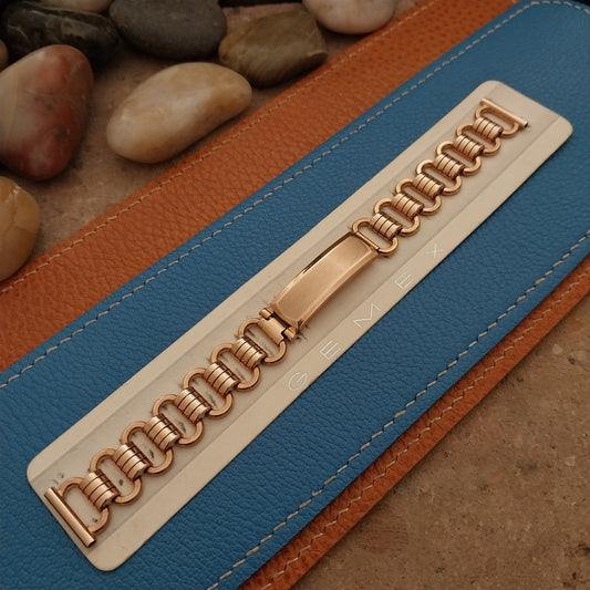 Vintage 5/8" 12k Rose Gold-Filled Classic Gemex Unused Classic 1940s Watch Band