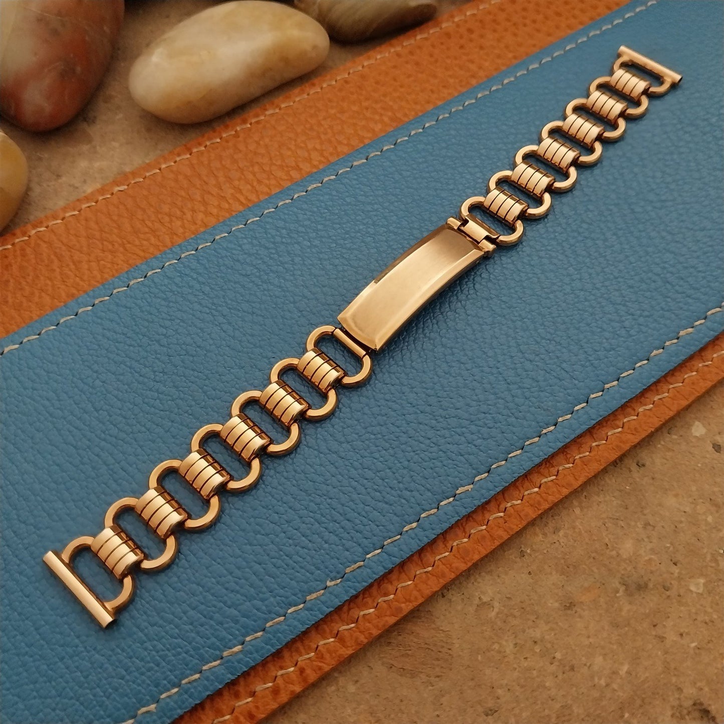 Vintage 5/8" 12k Rose Gold-Filled Classic Gemex Unused Classic 1940s Watch Band