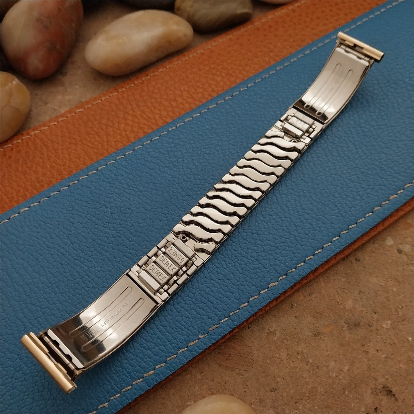 Vintage 19mm 178mm 17mm Gold-Fill Gemex 1950s Unused Classic Stretch Watch Band