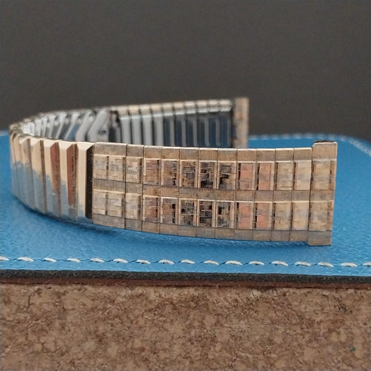 Vintage Gemex Tri-Tone Yellow White Rose 10k Gold-Fill Classic 1960s Watch Band