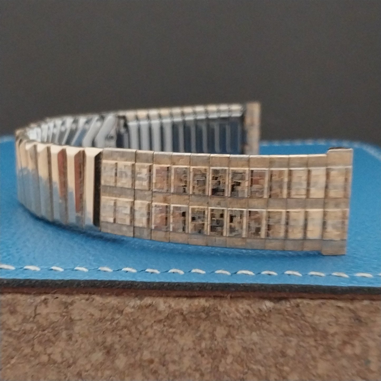 Vintage Gemex Tri-Tone Yellow White Rose 10k Gold-Fill Classic 1960s Watch Band