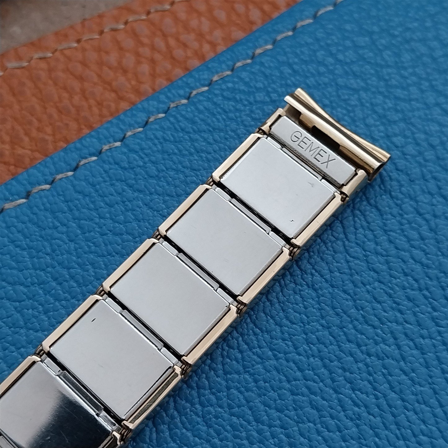 Vintage Gold-Filled 5/8" Gemex Diplomat Unused 1950s Classic Stretch Watch Band