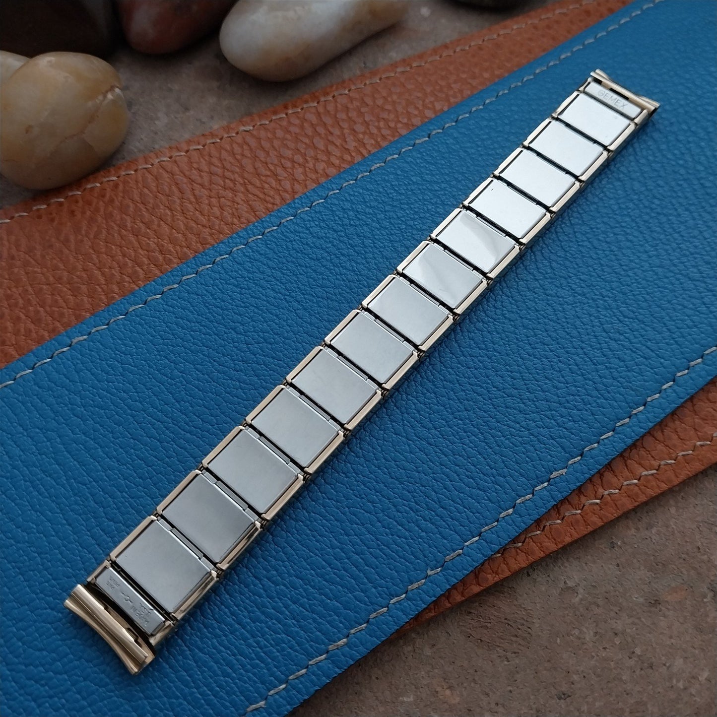 Vintage Gold-Filled 5/8" Gemex Diplomat Unused 1950s Classic Stretch Watch Band