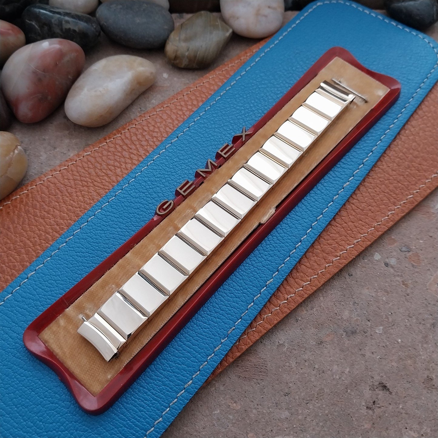 Vintage Gold-Filled 5/8" Gemex Diplomat Unused 1950s Classic Stretch Watch Band