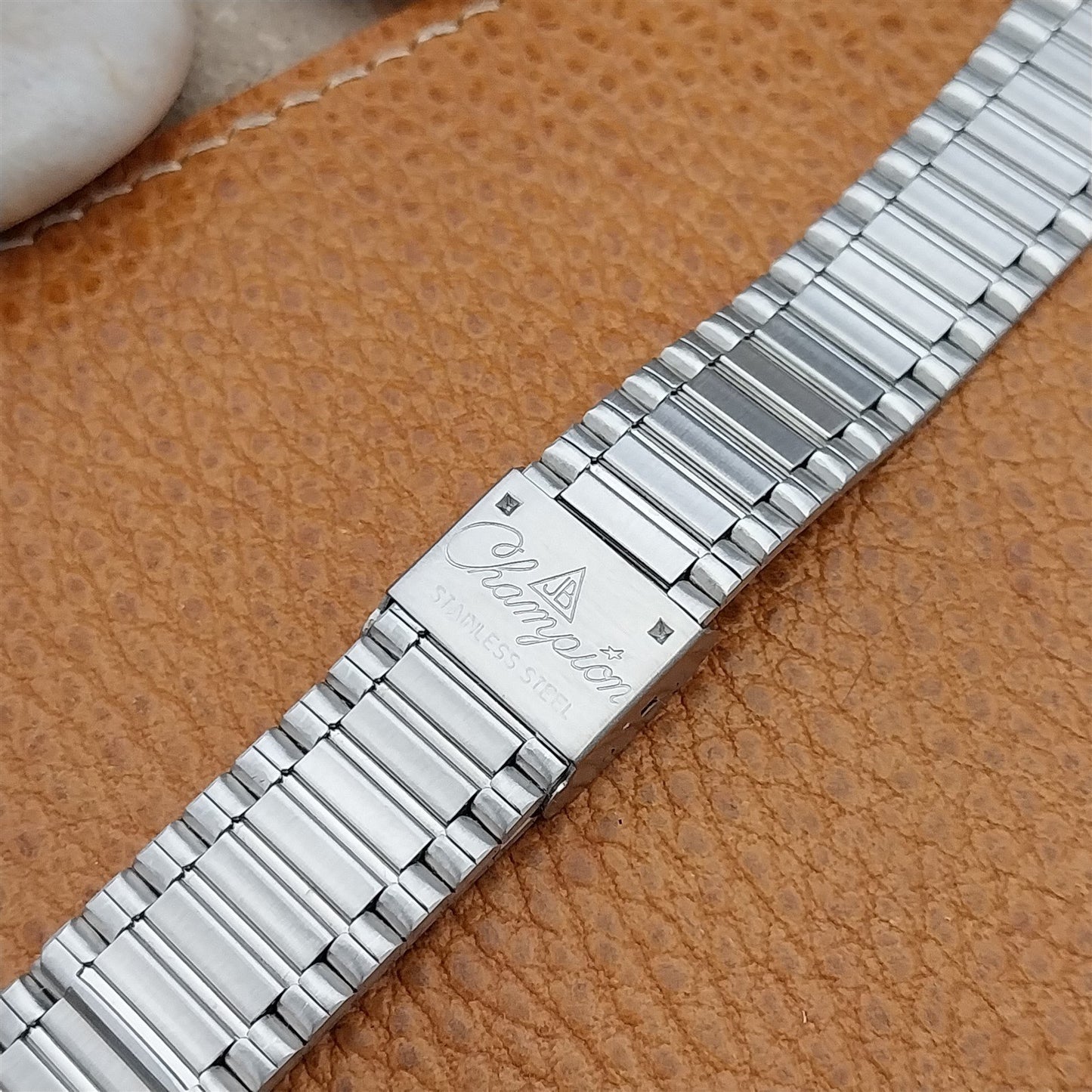 23mm Stainless Steel & Gold-Tone JB Champion 1970s Vintage Watch Band