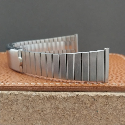 22mm JB Champion Flat-Link Stainless Steel NOS 1970s Vintage Watch Band