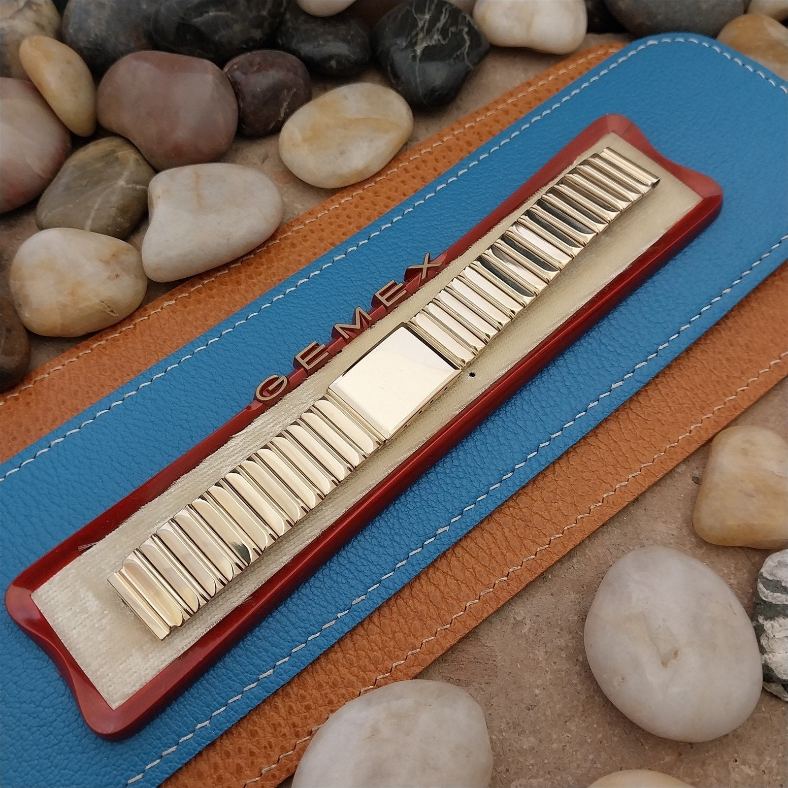 Vintage Wide Gold-Filled 5/8" Gemex Oxford 1950s Classic Unused nos Watch Band