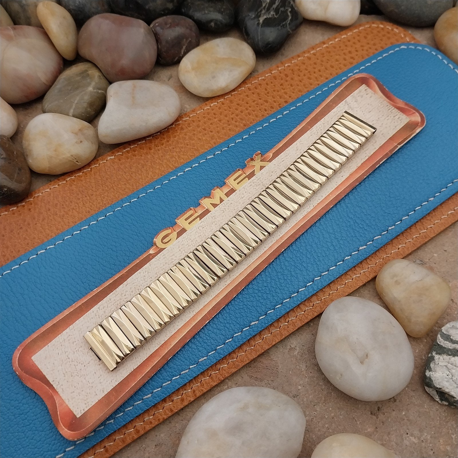 Vintage Short Gold Filled 5/8" Classic Gemex Chevalier Unused 1950s Watch Band